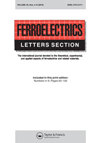 FERROELECTRICS LETTERS SECTION